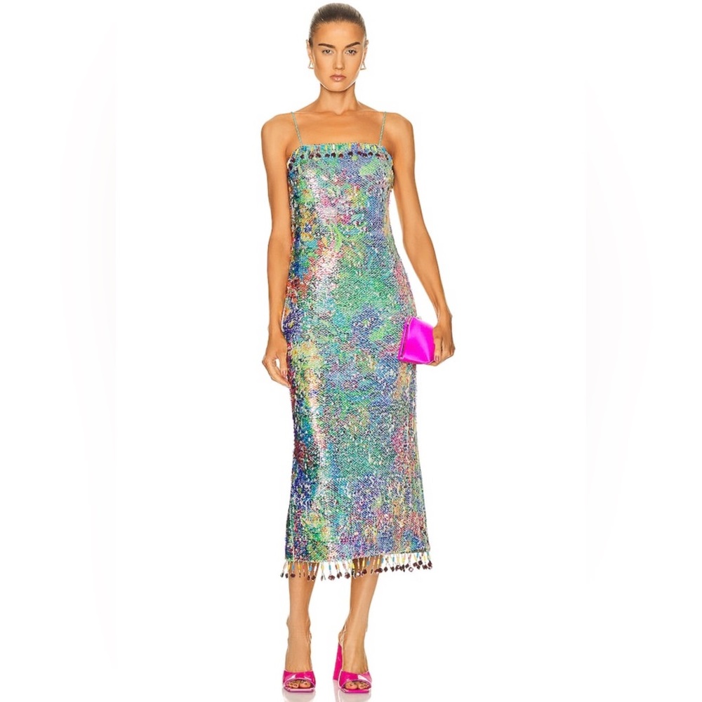 Alexis Aiya Dress in botanical sequin XS